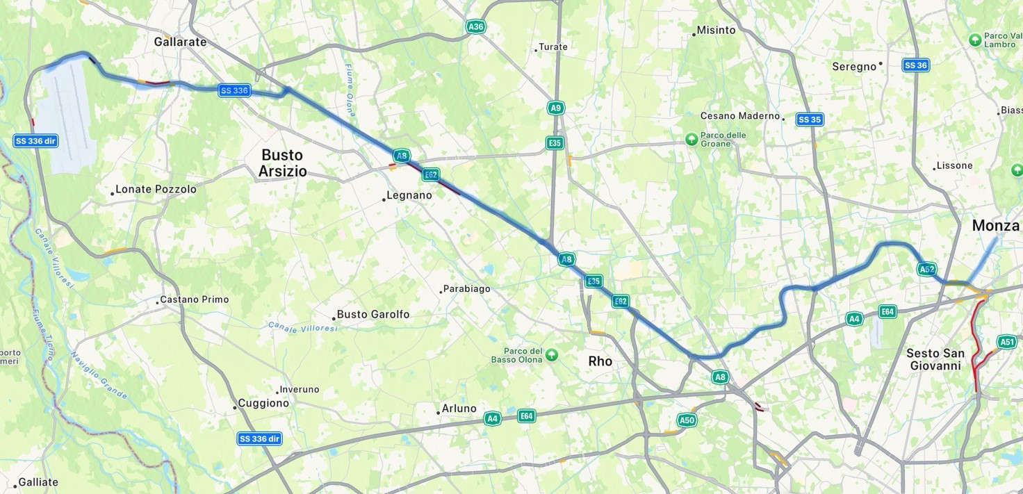 Stazione Arosio → Malpensa (SOL.1)